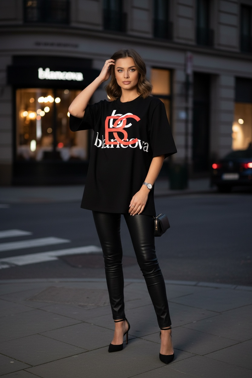 BLANCOVA “Signature” Oversized T-Shirt