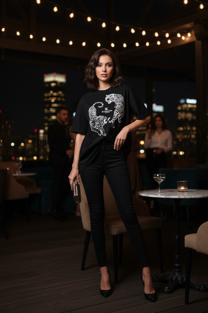 BLANCOVA “Eclipse” Oversized T-Shirt