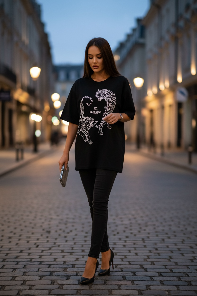 BLANCOVA “Eclipse” Oversized T-Shirt