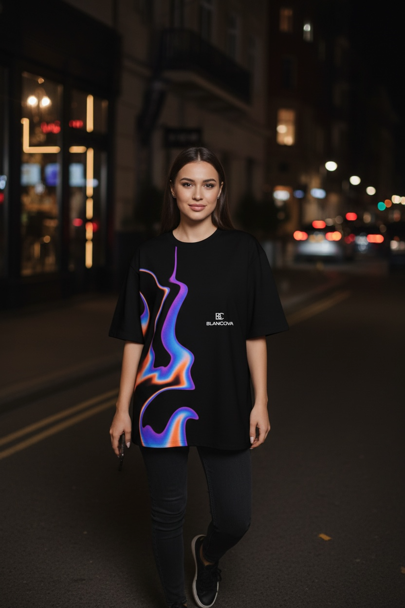 BLANCOVA “Spectra” oversized T-Shirt