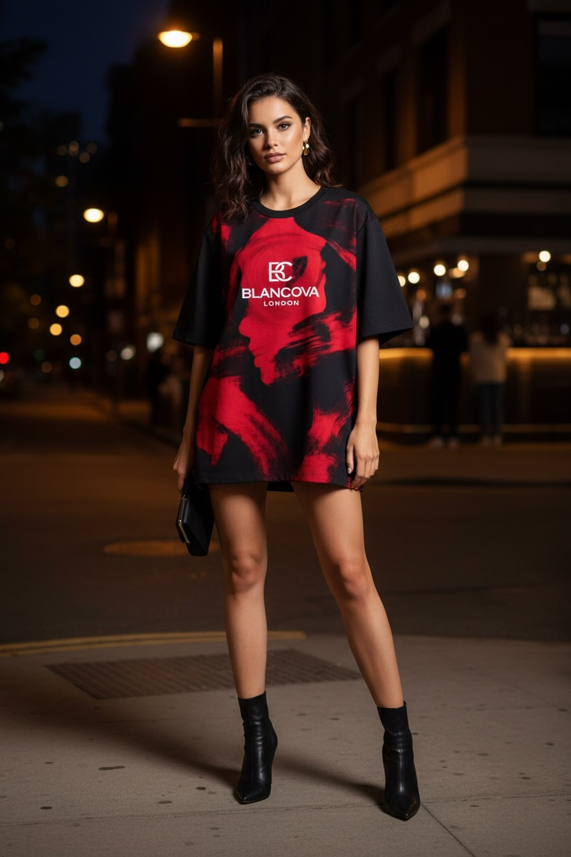 BLANCOVA “Phantom” Oversized T-Shirt