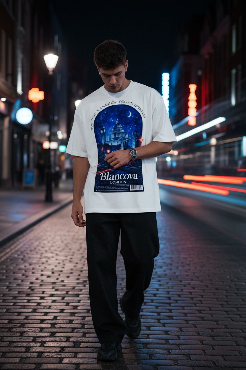 BLANCOVA “Noctis London” Oversized T-Shirt