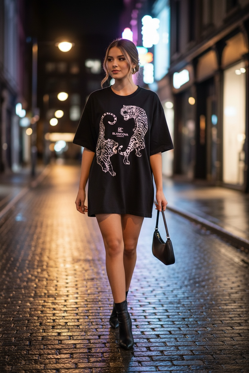 BLANCOVA “Eclipse” Oversized T-Shirt
