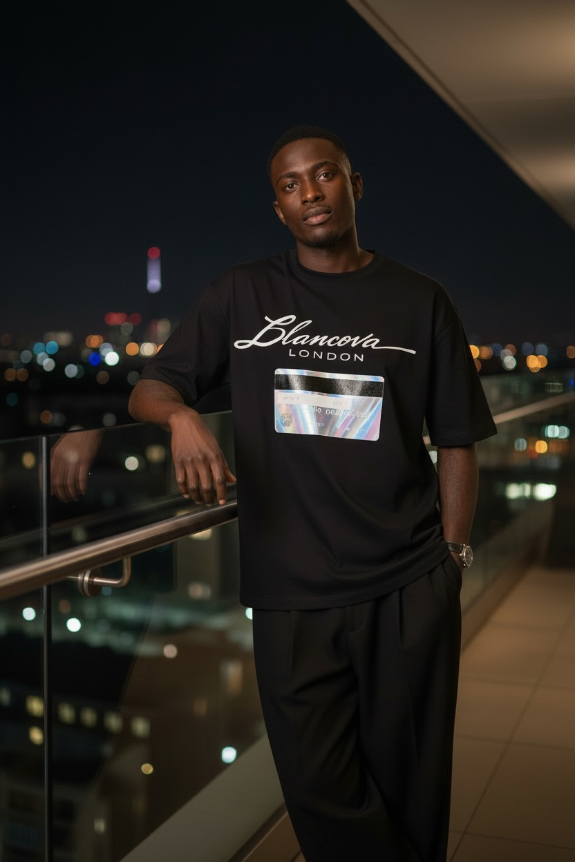 BLANCOVA “Nocturne” Oversized T-Shirt