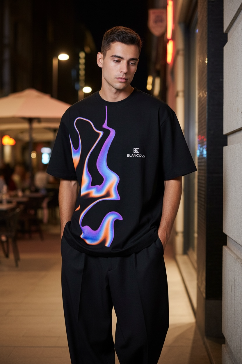 BLANCOVA “Spectra” oversized T-Shirt