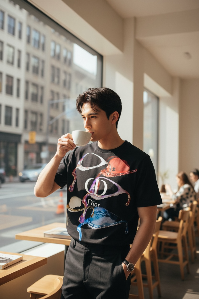 Dior “TEAR DROP” Oversized T-Shirt