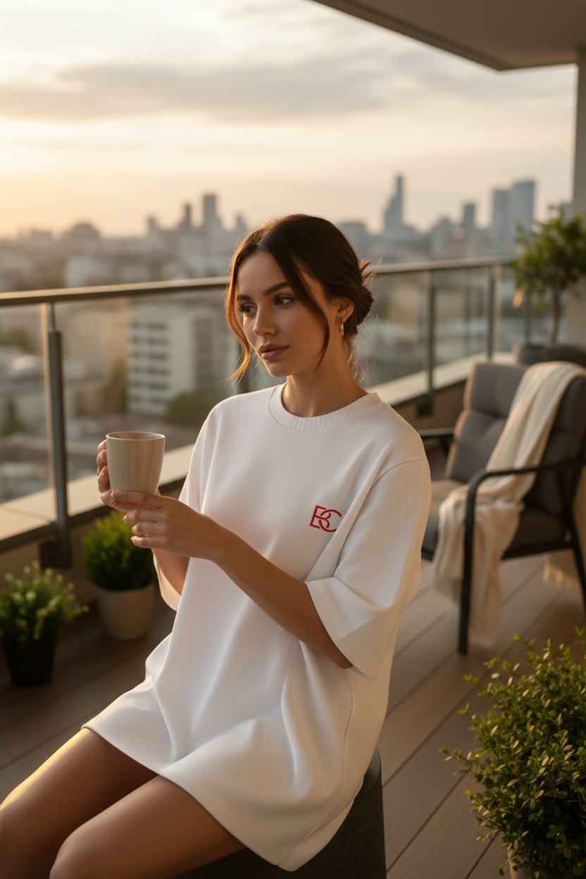 BLANCOVA Essential Oversized T-Shirt