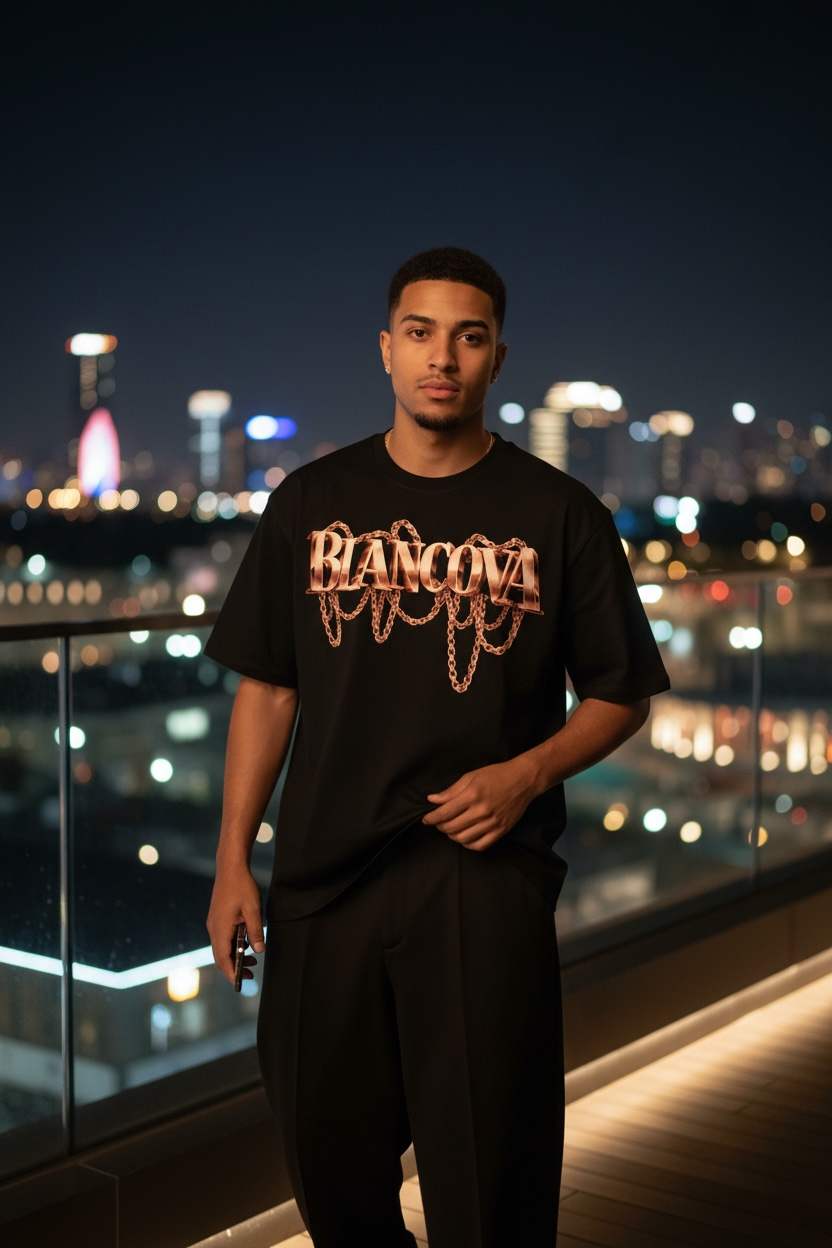 BLANCOVA “Aurum” Oversized T-Shirt