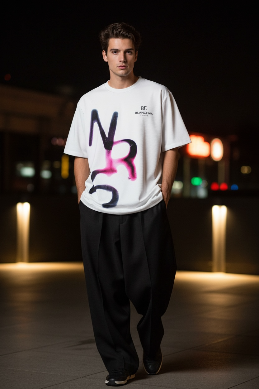 BLANCOVA “NR5” Oversized T-Shirt