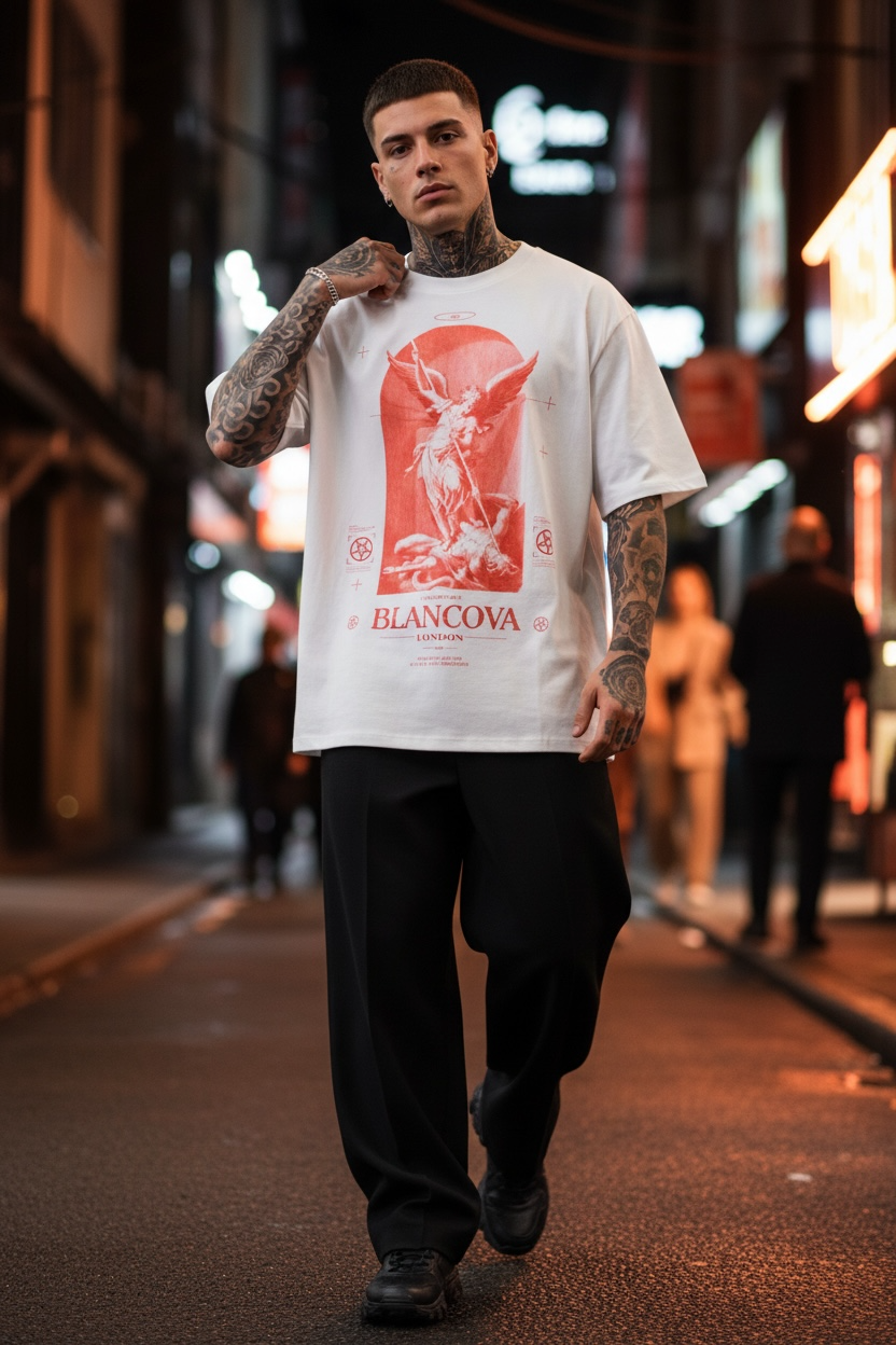 BLANCOVA “Seraph” Oversized T-Shirt