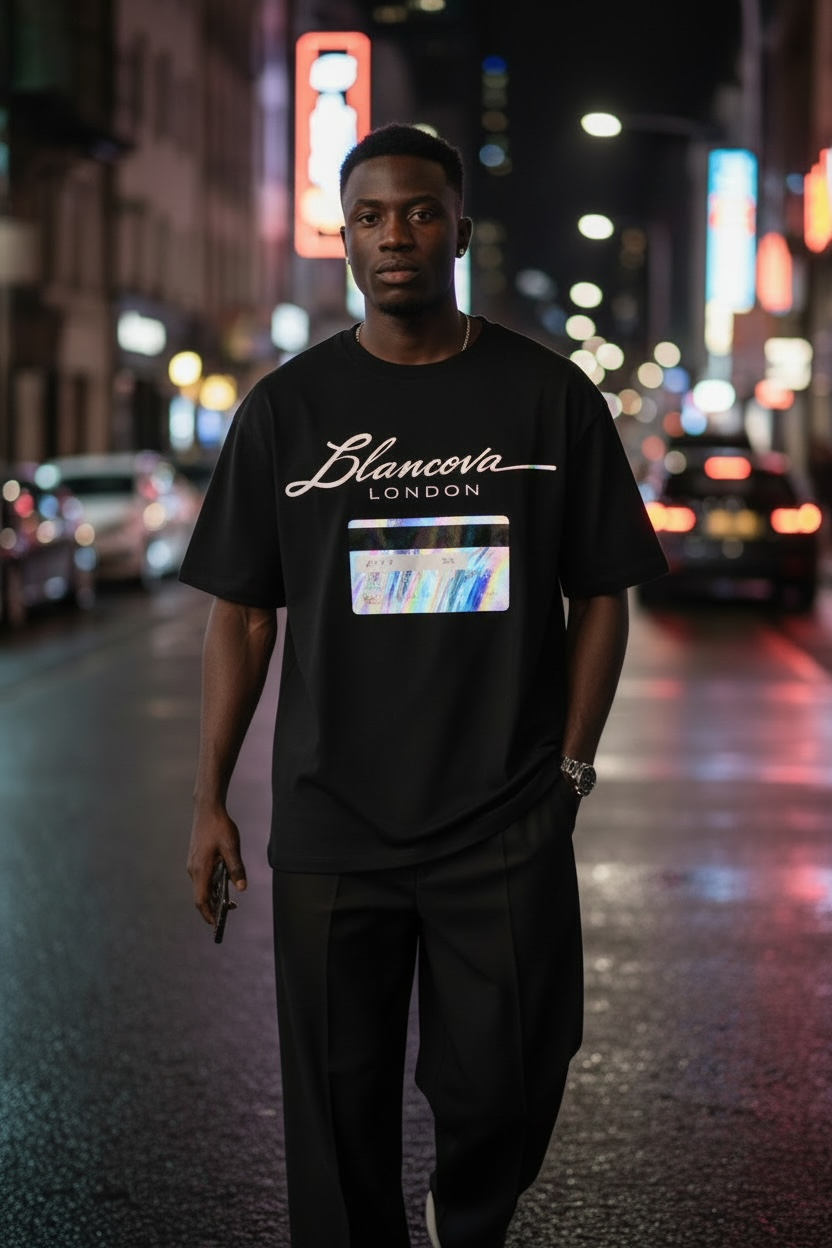 BLANCOVA “Nocturne” Oversized T-Shirt