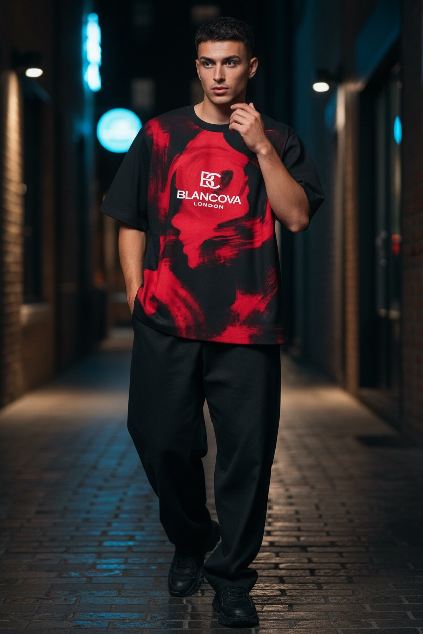 BLANCOVA “Phantom” Oversized T-Shirt