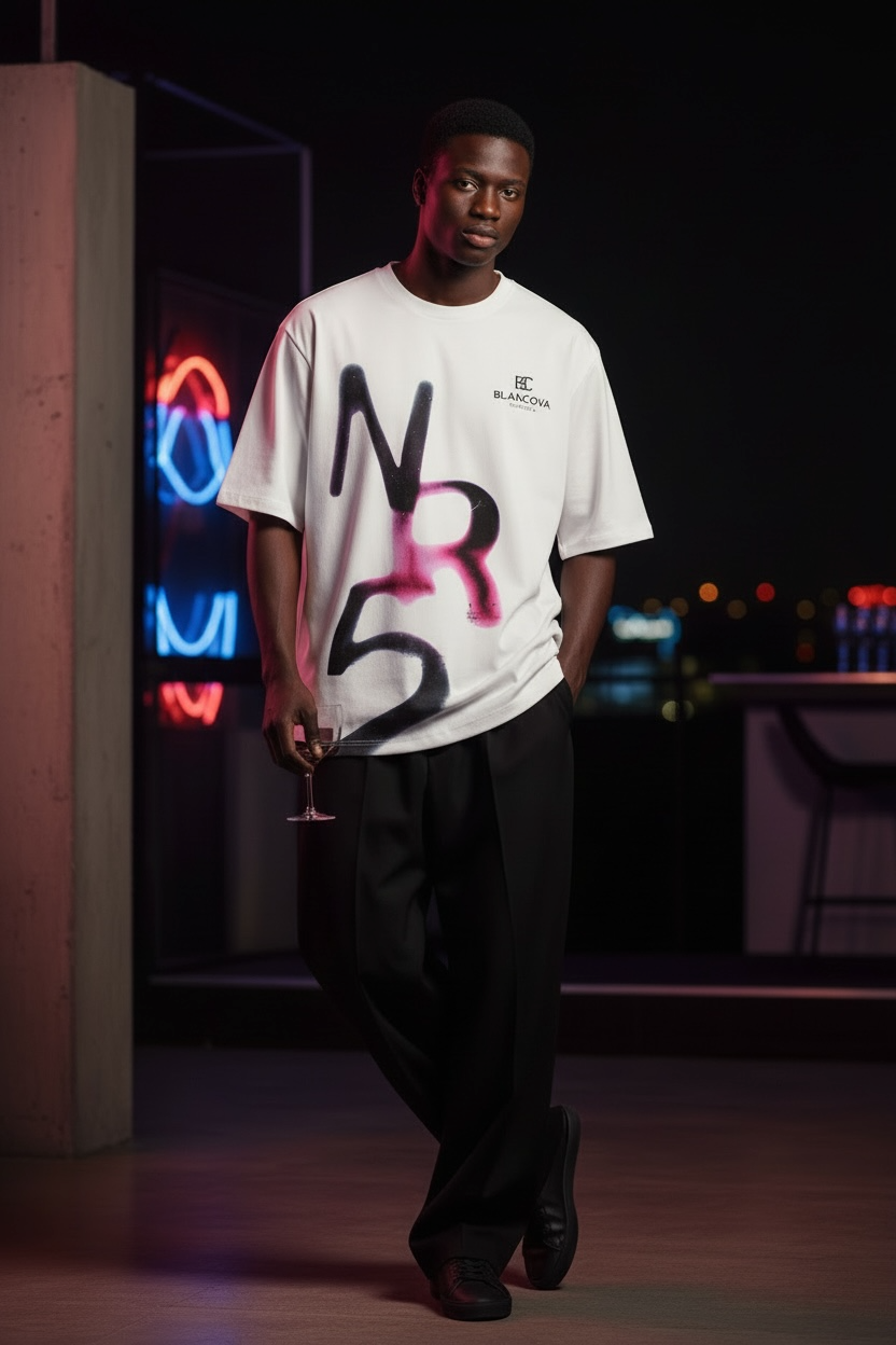 BLANCOVA “NR5” Oversized T-Shirt