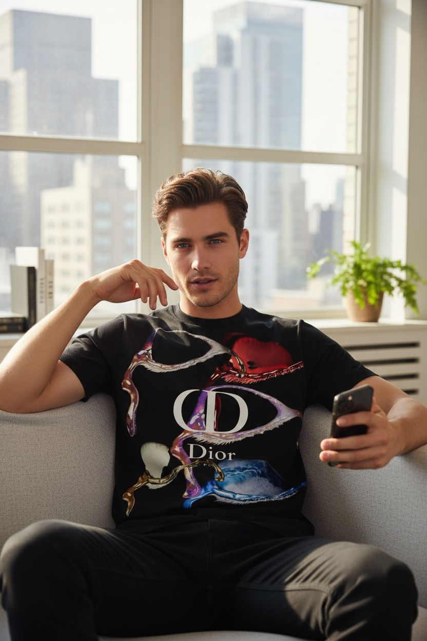 Dior “TEAR DROP” Oversized T-Shirt