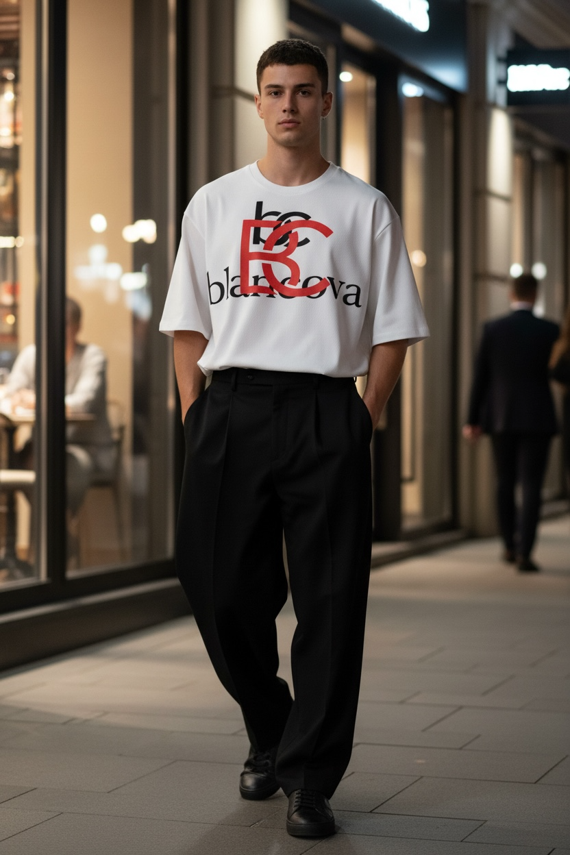 BLANCOVA “SIGNATURE” Oversized T-Shirt
