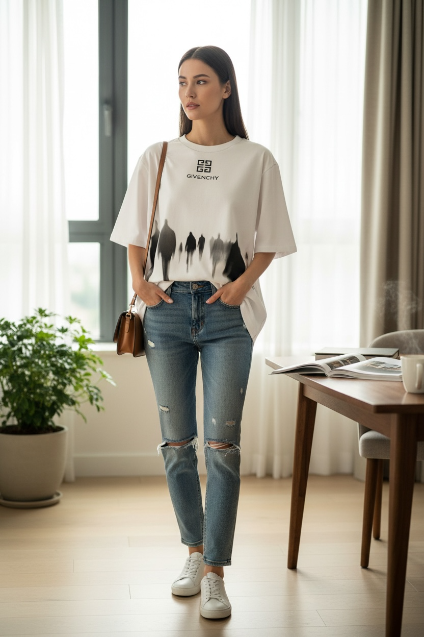 Givenchy “ÉGARÉ” Oversized T-Shirt