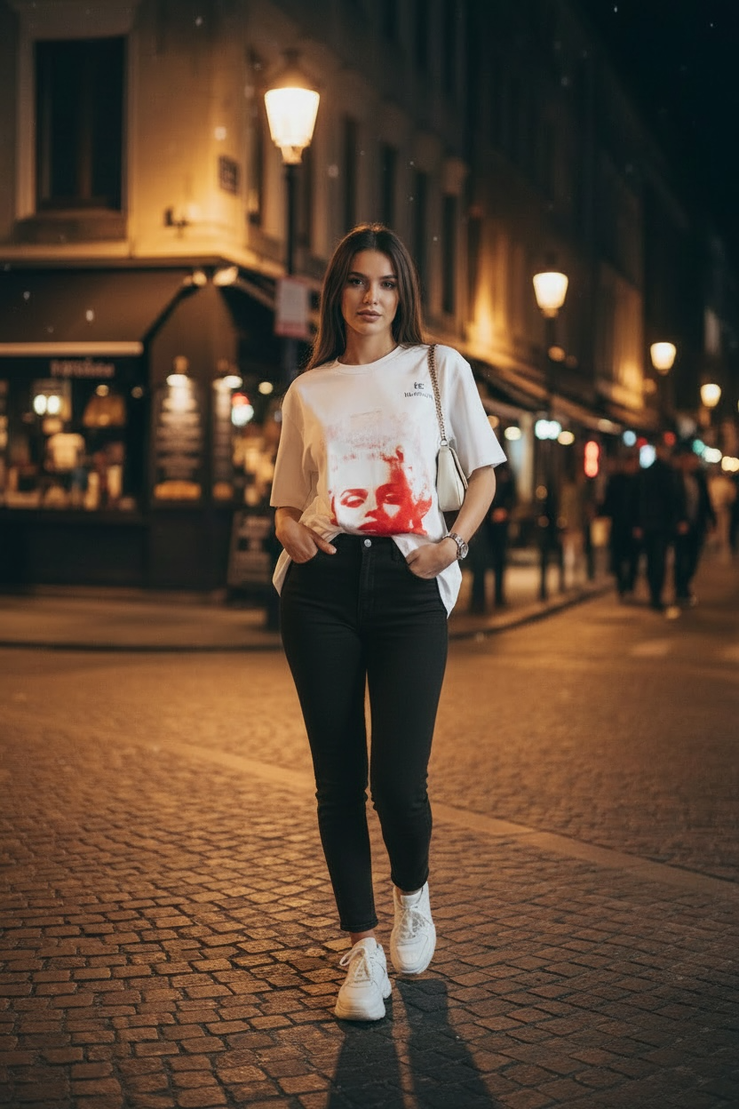 BLANCOVA “Reina” Oversized T-Shirt