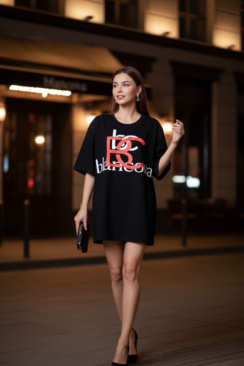 BLANCOVA “Signature” Oversized T-Shirt