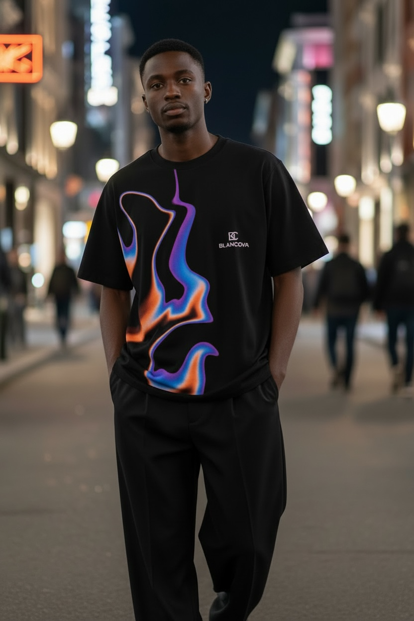 BLANCOVA “Spectra” oversized T-Shirt