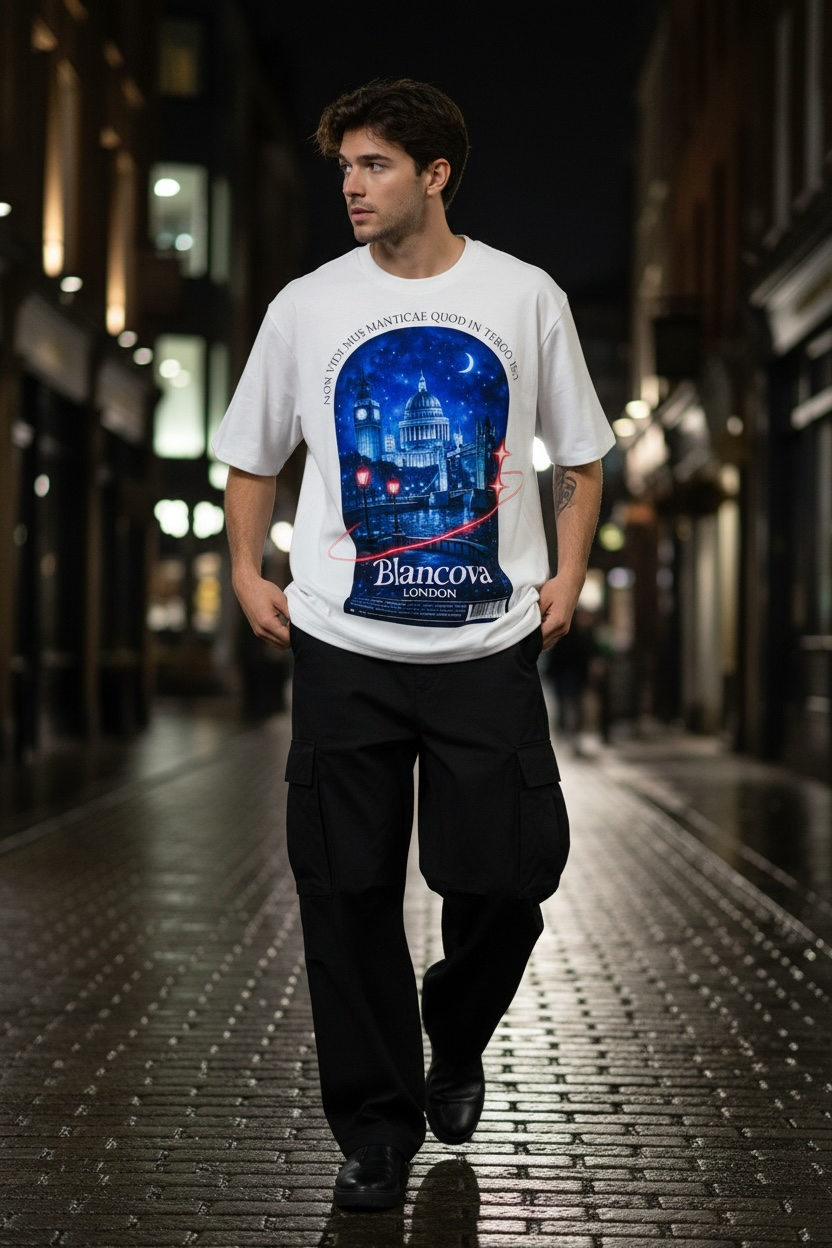 BLANCOVA “Noctis London” Oversized T-Shirt