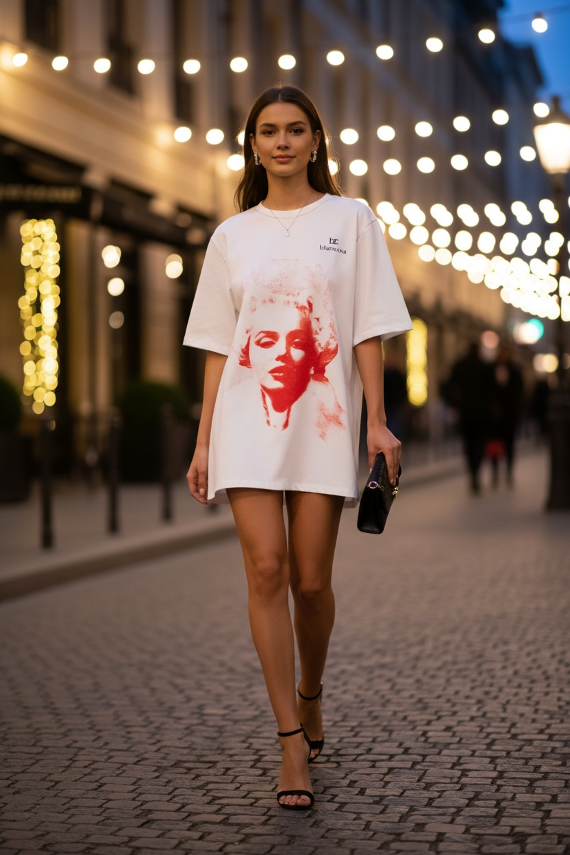 BLANCOVA “Reina” Oversized T-Shirt