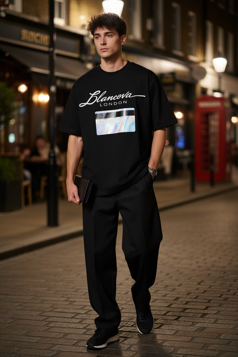 BLANCOVA “Nocturne” Oversized T-Shirt
