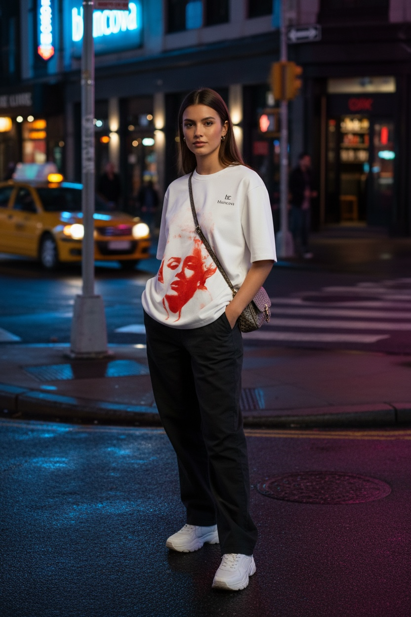 BLANCOVA “Reina” Oversized T-Shirt