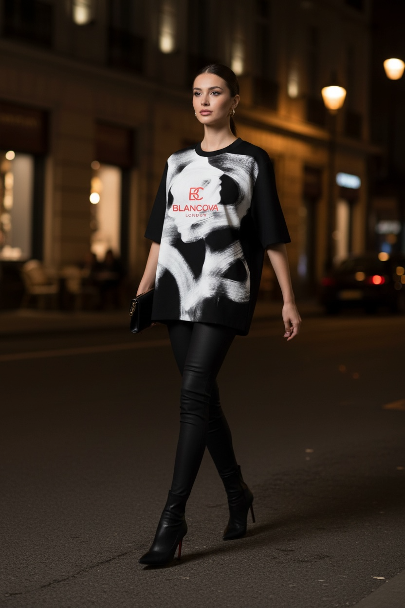 BLANCOVA “Phantom 2” Oversized T-Shirt
