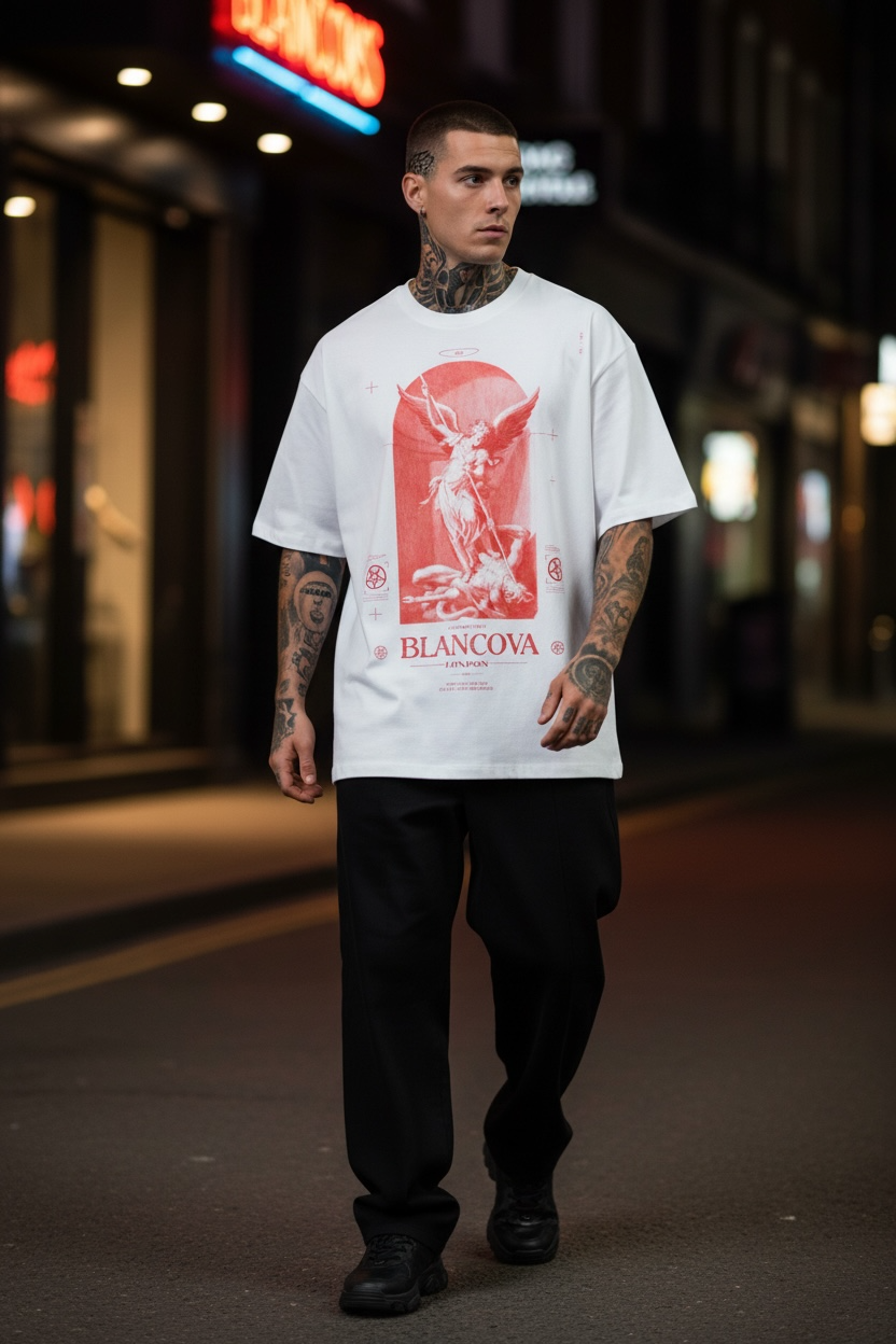 BLANCOVA “Seraph” Oversized T-Shirt