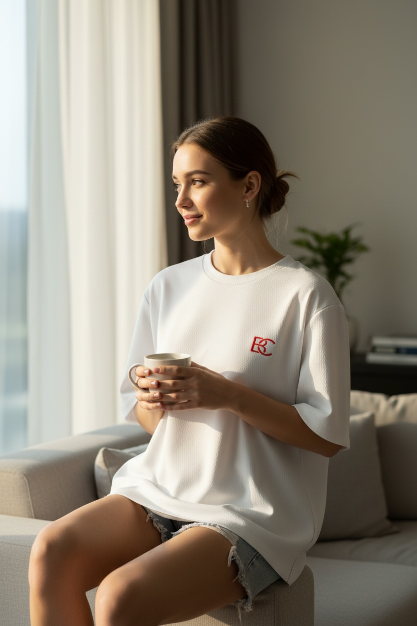 BLANCOVA Essential Oversized T-Shirt