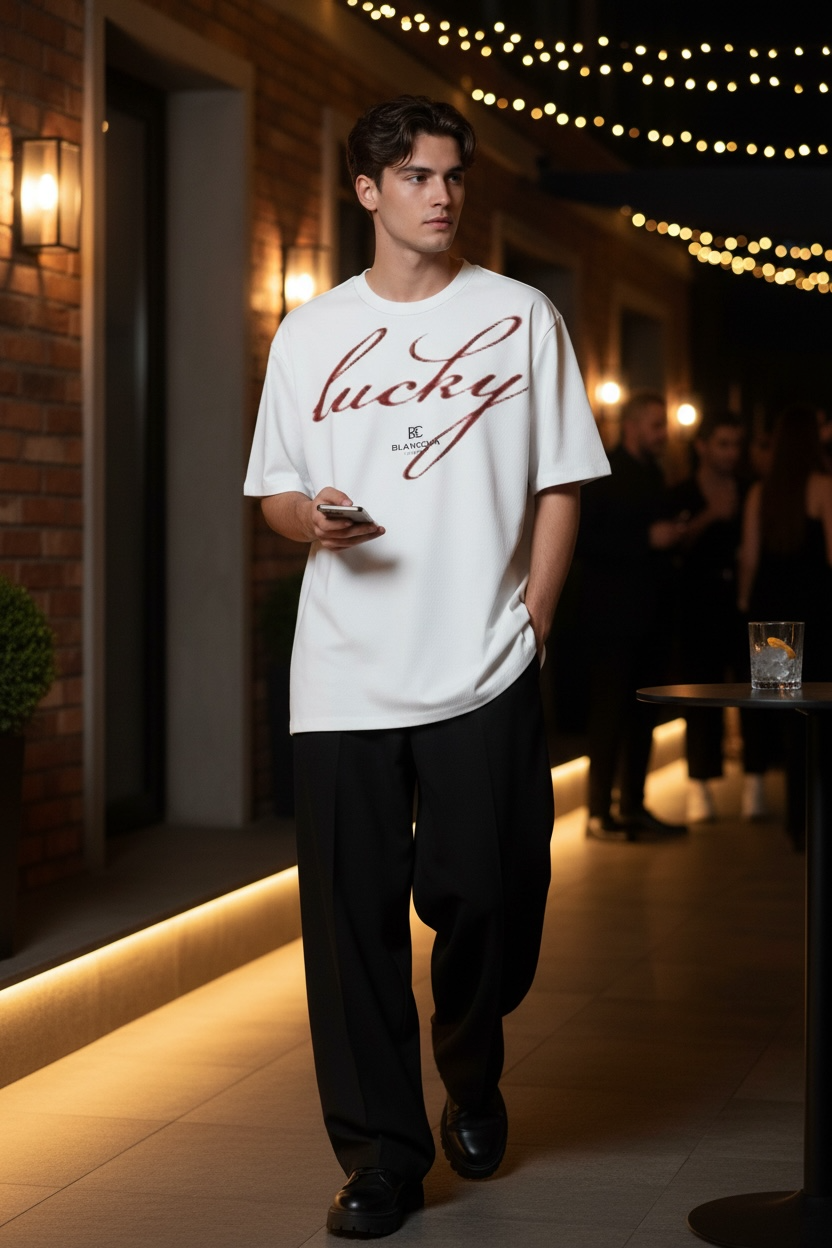 BLANCOVA “Lucky” Oversized T-Shirt