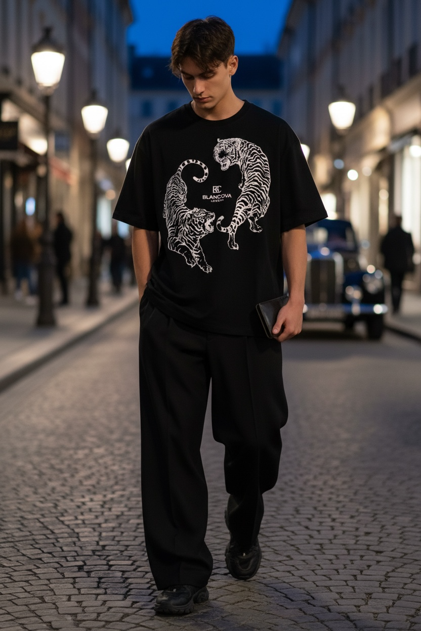 BLANCOVA “Eclipse” Oversized T-Shirt