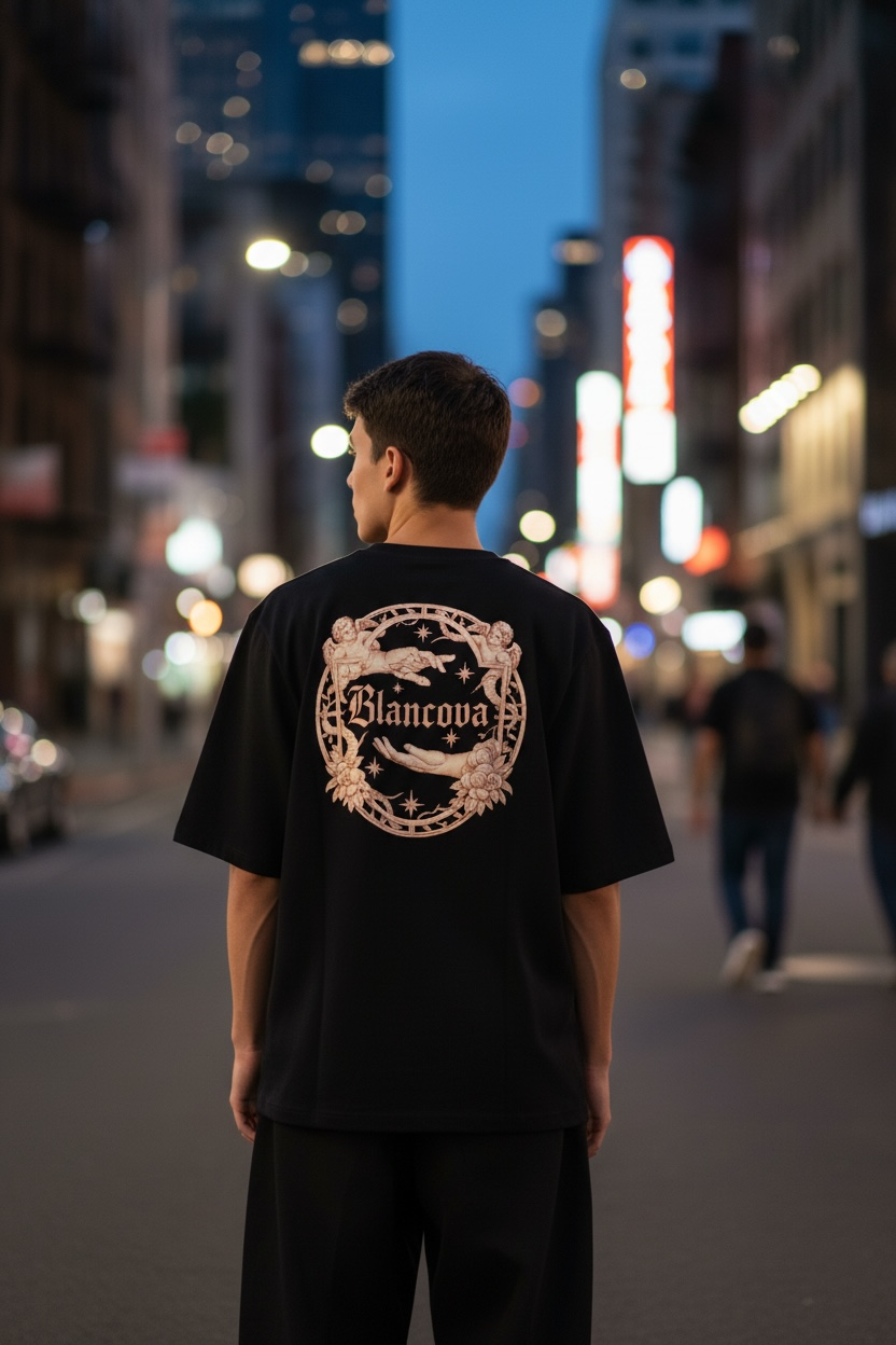 BLANCOVA “Genesis” Oversized T-Shirt (Back print)